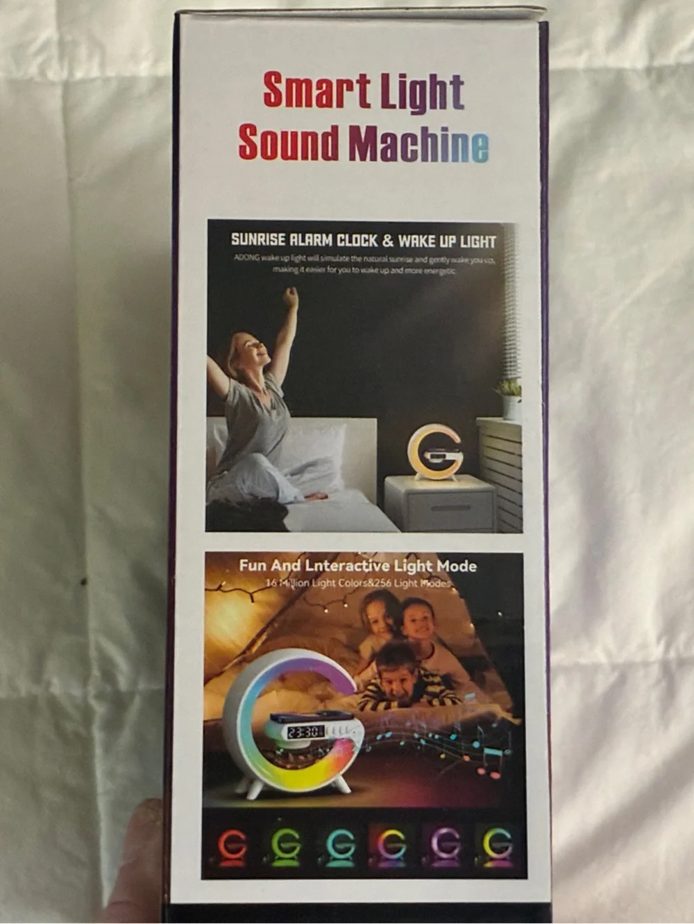 Smart Light Sound Machine - Multicolor LED Alarm Clock